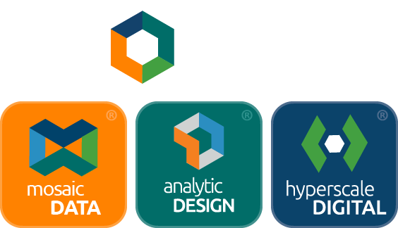 Mosaic Logo with Badges